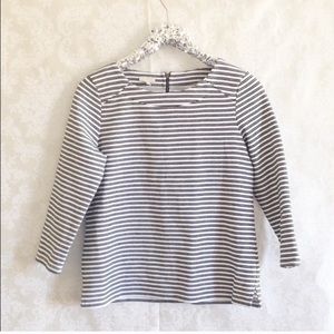 Talbots Striped Ponte Top
